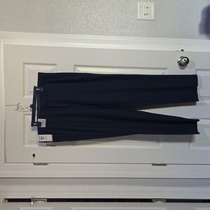 Kenneth Cole Reaction Men's Stretch Slim-Fit Flat-Front Pant-Dark blue 33Wx30L**